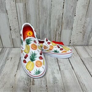 Vans Unisex Kids Fruit Salad Multicolor Slip On Shoes Size US 5 W Or 3.5 Man